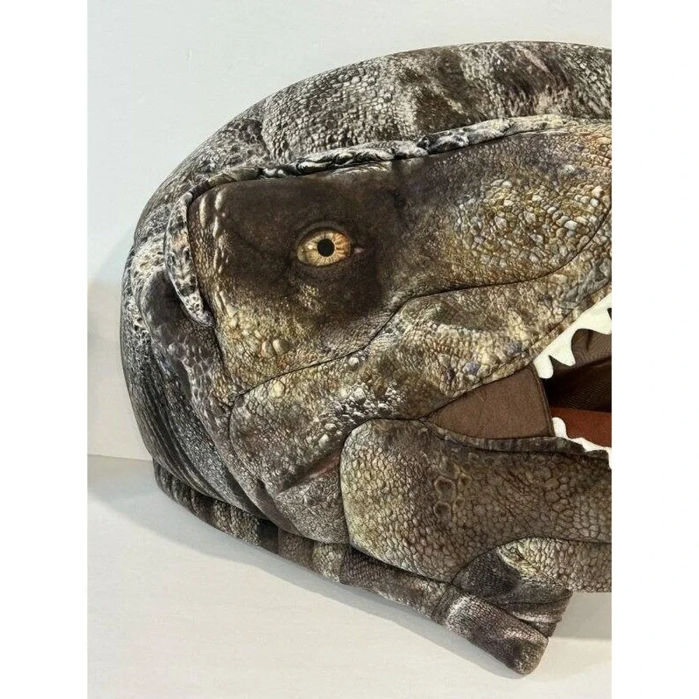 Jurassic World Greeter Foam Head Dinosaur T-Rex Mask Halloween Costume Dan Dee